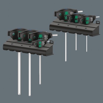 7本組T型レンチセット(ラック付) Wera