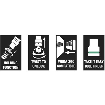 6本組ビットソケットセット Wera