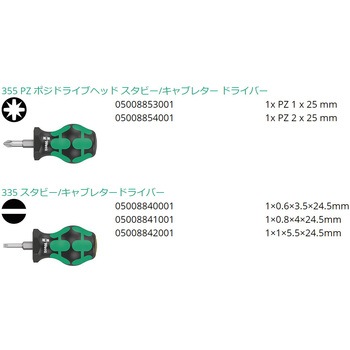 ドライバー(スタビー型) Wera