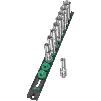 ディープソケットセット(レール付) Wera