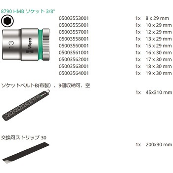 ソケットセット Wera