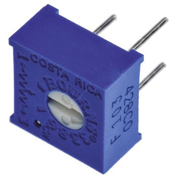 Bourns 半固定抵抗器(トリマポテンショメータ) 10kΩ スルーホール 1回転型 3386F-1-103LF BOURNS
