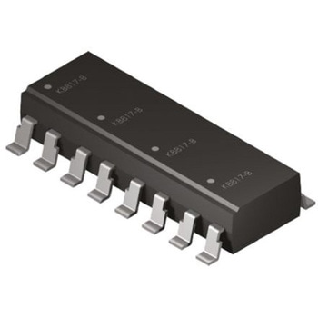 Broadcom (ブロードコム) フォトカプラ， 表面実装 チャンネル数：4， トランジスタ出力， ACPL-847-300E - BROADCOM
