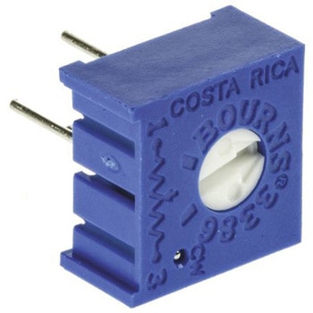 Bourns 半固定抵抗器(トリマポテンショメータ) 220kΩ スルーホール 1回転型 3386P-1-224LF - BOURNS