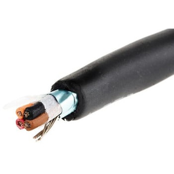 Alpha Wire Control Cable 4芯 0.23 mm2， シールド有 24 AWG Alpha Wire