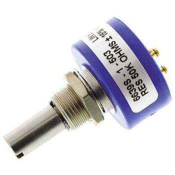 Bourns ポテンショメーター， 50kΩ， 回転数：360°連続， 1W BOURNS