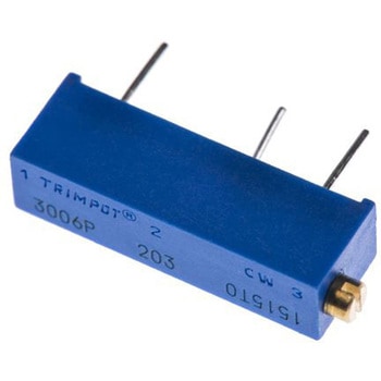 Bourns 半固定抵抗器(トリマポテンショメータ) 20kΩ スルーホール 15回転型 3006P-1-203LF BOURNS
