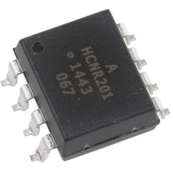 Broadcom (ブロードコム) フォトカプラ， 表面実装 チャンネル数：1， フォトダイオード出力， HCNR201-300E - BROADCOM