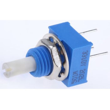 Bourns ポテンショメーター， 5kΩ， 回転数：360°連続， 0.25W BOURNS