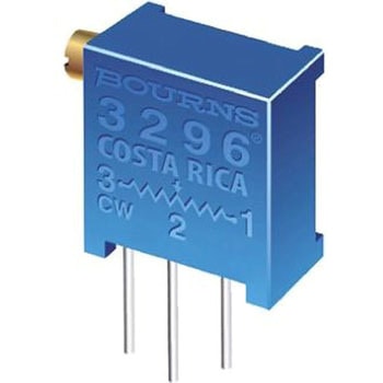 Bourns 半固定抵抗器(トリマポテンショメータ) 10kΩ スルーホール 25回転型 3296Z-1-103LF - BOURNS
