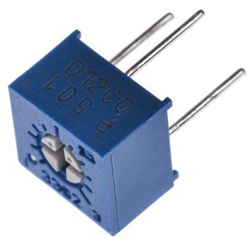 Bourns 半固定抵抗器(トリマポテンショメータ) 500Ω スルーホール 1回転型 3362P-1-501LF BOURNS