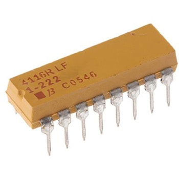 Bourns 抵抗アレイ， 2.2kΩ， 2.25W， ±2%， 素子数：8 BOURNS