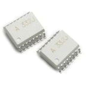 Broadcom (ブロードコム) フォトカプラ， 表面実装 チャンネル数：2， オープンコレクタ出力， ACPL-332J-500E BROADCOM