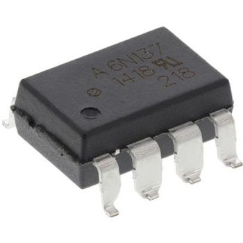 Broadcom (ブロードコム) フォトカプラ， 表面実装 チャンネル数：1， トランジスタ出力， 6N137-300E BROADCOM