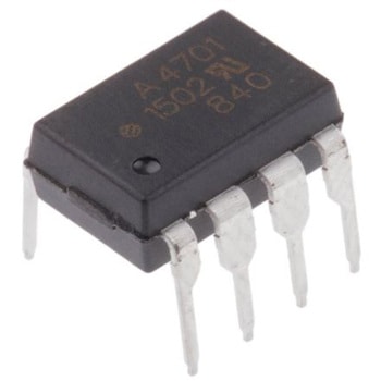 Broadcom (ブロードコム) フォトカプラ， スルーホール実装 チャンネル数：1， オープンコレクタ出力， HCPL-4701-000E BROADCOM