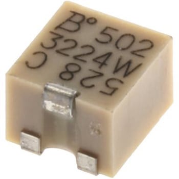 Bourns 半固定抵抗器(トリマポテンショメータ) 5kΩ 表面実装 12回転型 3224W-1-502E BOURNS