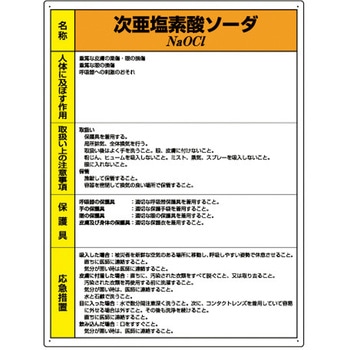 特定化学物質標識 次亜塩素酸ソーダ ユニット