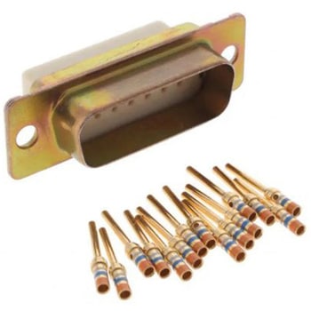 Amphenol India D-subコネクタ， 15極， オス， パネルマウント， M24308/4-2F AMPHENOL