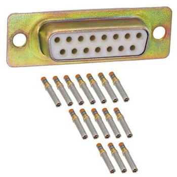Amphenol India D-subコネクタ， 15極， メス， パネルマウント， M24308/2-2F AMPHENOL
