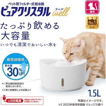 ピュアクリスタル ウェル 1.5L 猫用 ジェックス