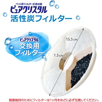 ピュアクリスタル 活性炭フィルター 全円 犬用 - ジェックス