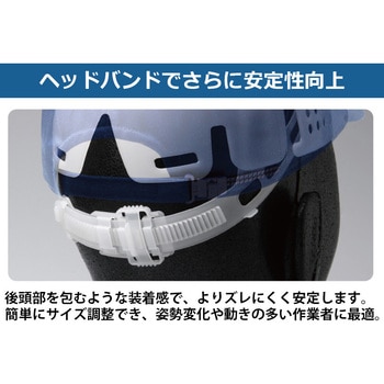 インナーキャップ用 ヘッドバンド ブラック ミドリ安全