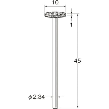 軸付電着ダイヤモンド砥石 リューター