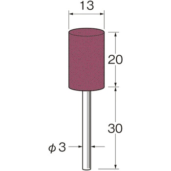 軸付セラミックゴム砥石(金属研磨用) リューター