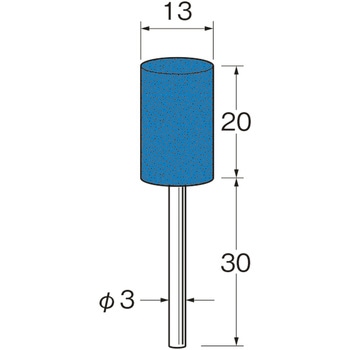 軸付セラミックゴム砥石(金属研磨用) リューター