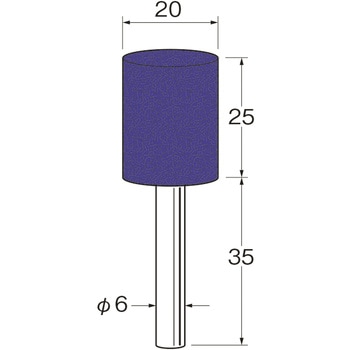 軸付セラミックゴム砥石(金属研磨用) リューター