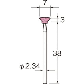 精密加工用軸付砥石G1016 リューター