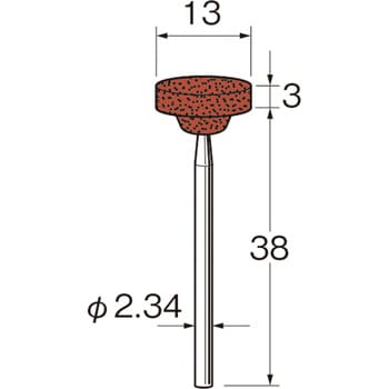 精密加工用軸付砥石G1024 リューター