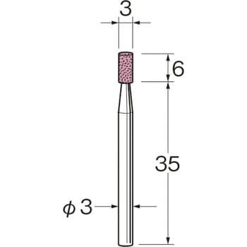 軸付砥石(焼入鋼、工具鋼など) リューター