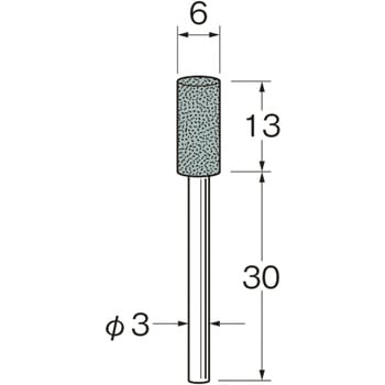 軸付砥石(超硬合金、特殊鋳鉄など) リューター