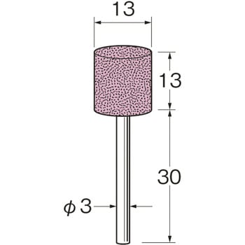 軸付砥石(炭素鋼、工具鋼) リューター