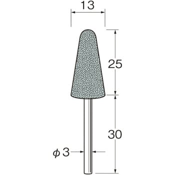 軸付砥石(超硬合金、特殊鋳鉄など) リューター