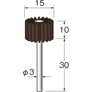 フラップサンダー粒度(#)：120 リューター