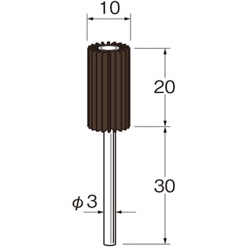 フラップサンダー粒度(#)：600 リューター