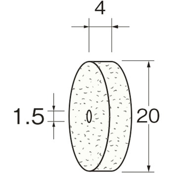 ホイール型フェルトバフホイール型幅 リューター