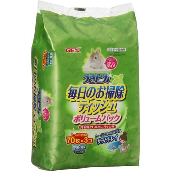 トップブリーダーのうさピカ 毎日のお掃除ティッシュ ボリュームパック ジェックス