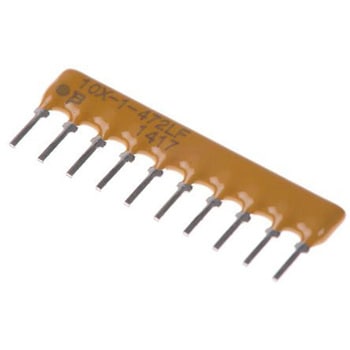 Bourns ネットワーク抵抗器， 4.7kΩ， 素子数：9 BOURNS