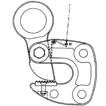 形鋼クランプ(HLC-S)用ばね スーパーツール