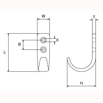 ステンレス コートフック 水本機械製作所