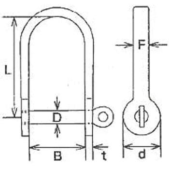 ビッグ半丸シャックル 水本機械製作所