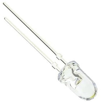 Broadcom LED， シアン， スルーホール実装， 5 mm (T-1 3/4)， HLMP-CE34-Y1CDD BROADCOM