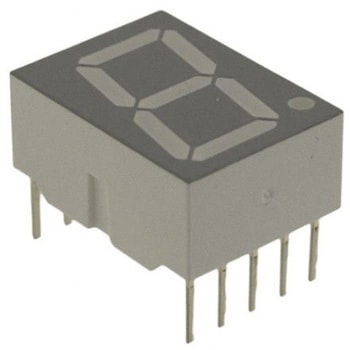 Broadcom LEDディスプレイ， 単桁， 赤， 数字表示器， 7セグメント， HDSP-H101 BROADCOM