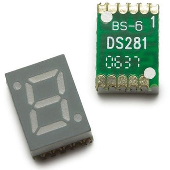 Broadcom LEDディスプレイ， 単桁桁， 赤， 数字表示器， 7セグメント， HDSM-281C BROADCOM