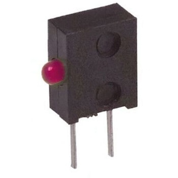 Broadcom LED， 赤， スルーホール実装， サブミニチュア， HLMP-6000-E0010 BROADCOM