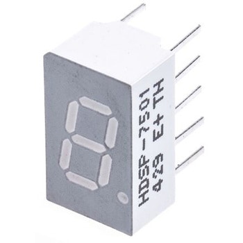 Broadcom LEDディスプレイ， 単桁， 赤， 数字表示器， 7セグメント， HDSP-7501 BROADCOM