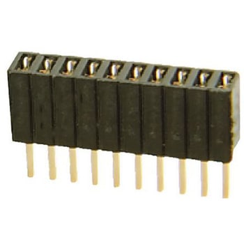 HARWIN 基板接続用ソケット 20 極 1.27mm 2 列 スルーホール実装 - HARWIN